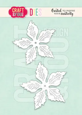 Craft & You Magda's Poinsettia Big Flower Dies