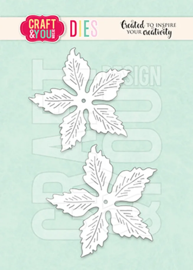 Craft & You Magda's Poinsettia Big Flower Dies