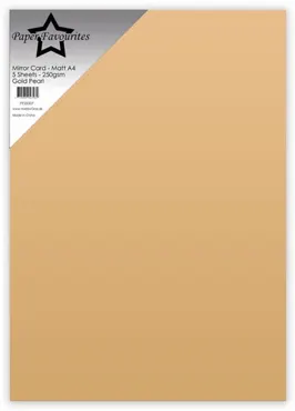 Paper Favourites Mirror Card Mat "Gold Pearl"