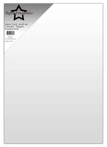 Paper Favourites Mirror Card Mat "Frosted Silver"