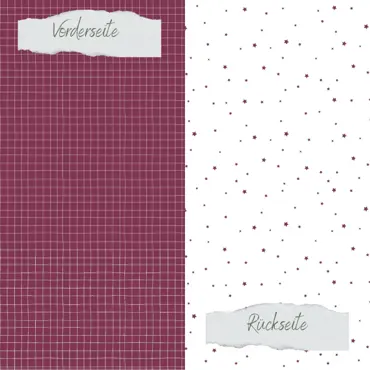 Creative-Depot Designpapier - Basic - Herbstbeere - Doodle Gitter + Sternchenregen - Doppelseitig bedruckt