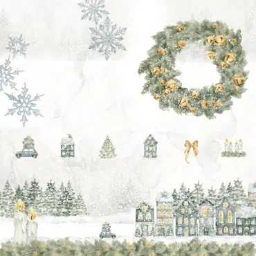 Charlie & Paulchen Design Cardstock Ausschneidebogen Weihnachtslandschaft