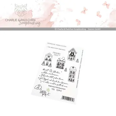 Charlie & Paulchen Stempelset Weihnachtshäuschen