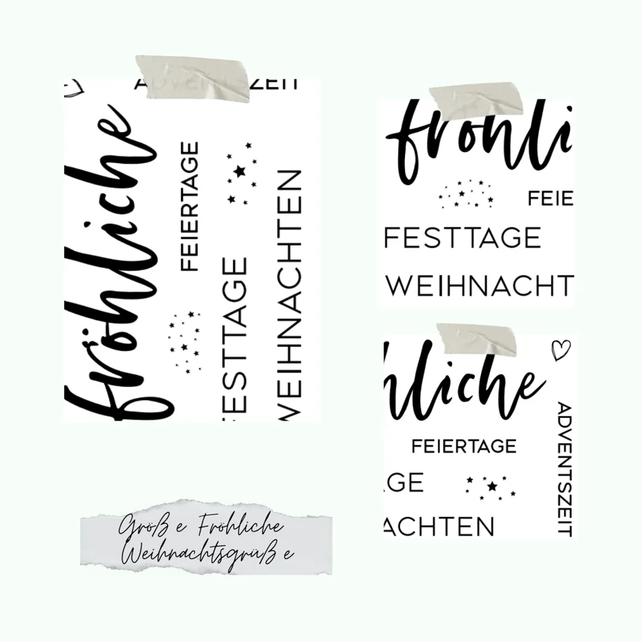 Creative-Depot Stempelset - Große Fröhliche Weihnachtsgrüße