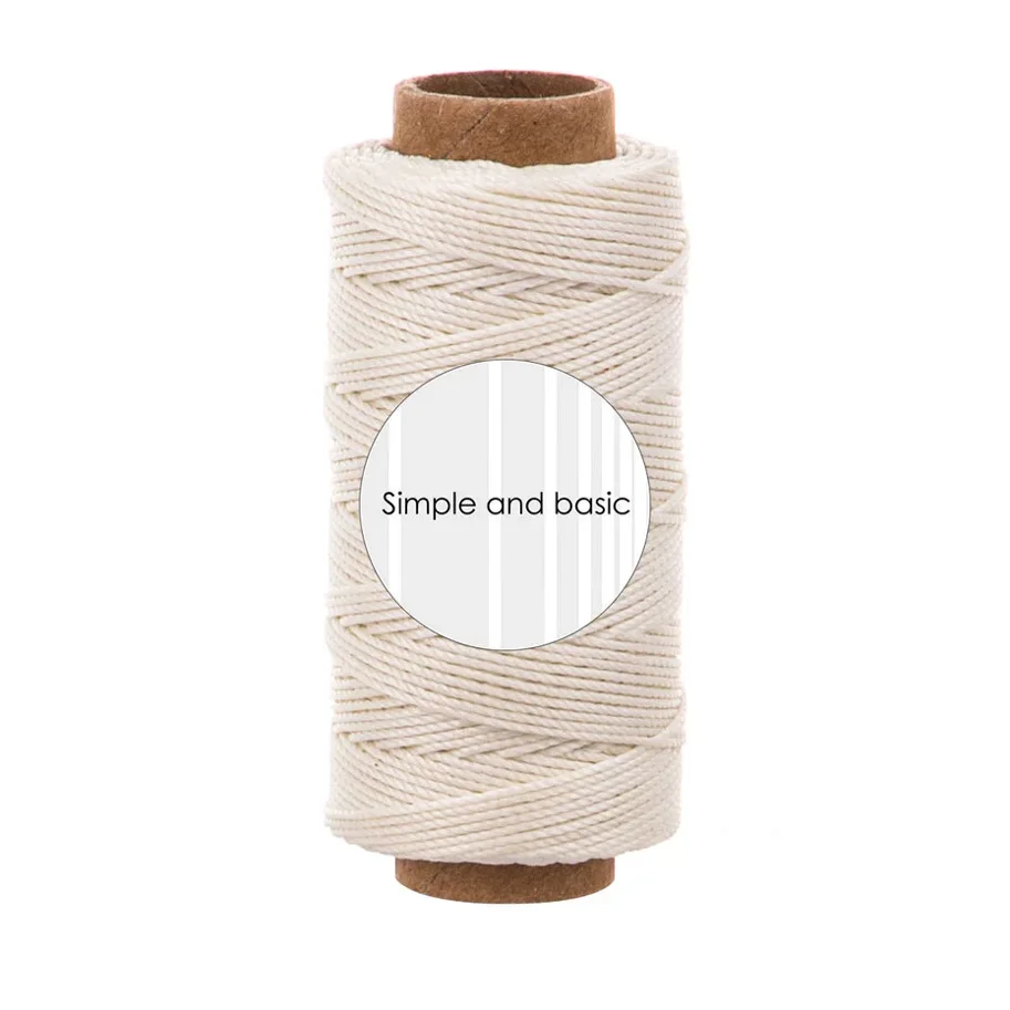 Simple and Basic Ivory Polyester Thread 50m 