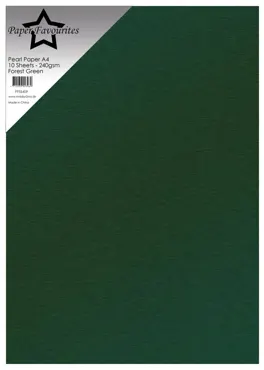 Paper Favourites Forest Green A4 Pearl Paper 240gsm (10pcs)