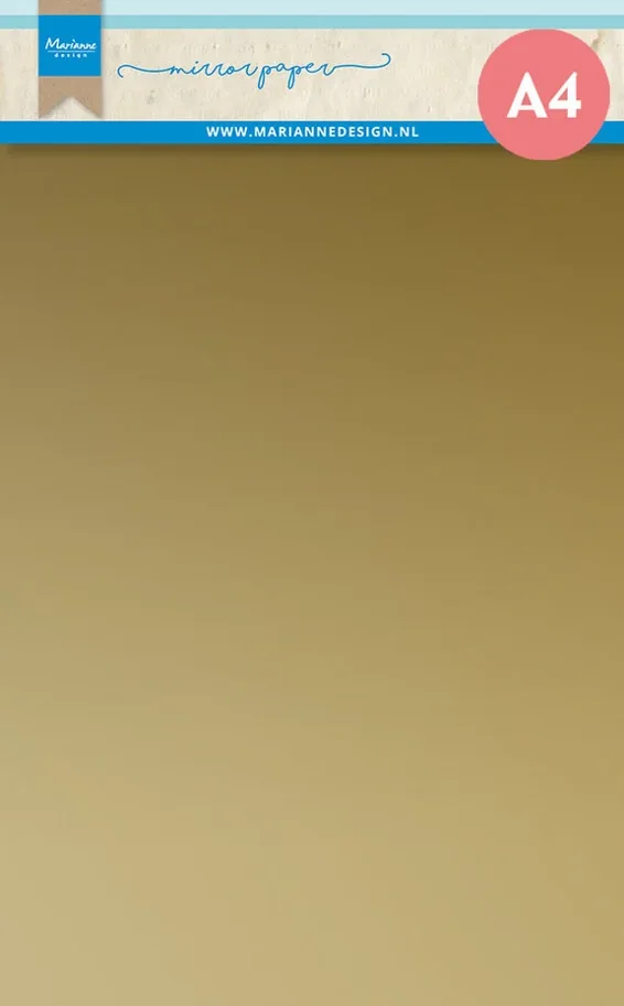 Marianne Design Mirror Paper A4 Gold (5pcs)