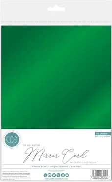 Craft Consortium The Essential Mirror Card A4 Green (10pcs)