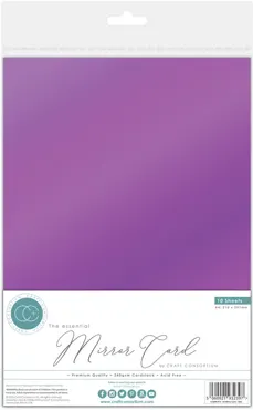Craft Consortium The Essential Mirror Card A4 Lilac (10pcs)