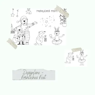 Creative-Depot Stempelset - Designline - Fröhliches Fest