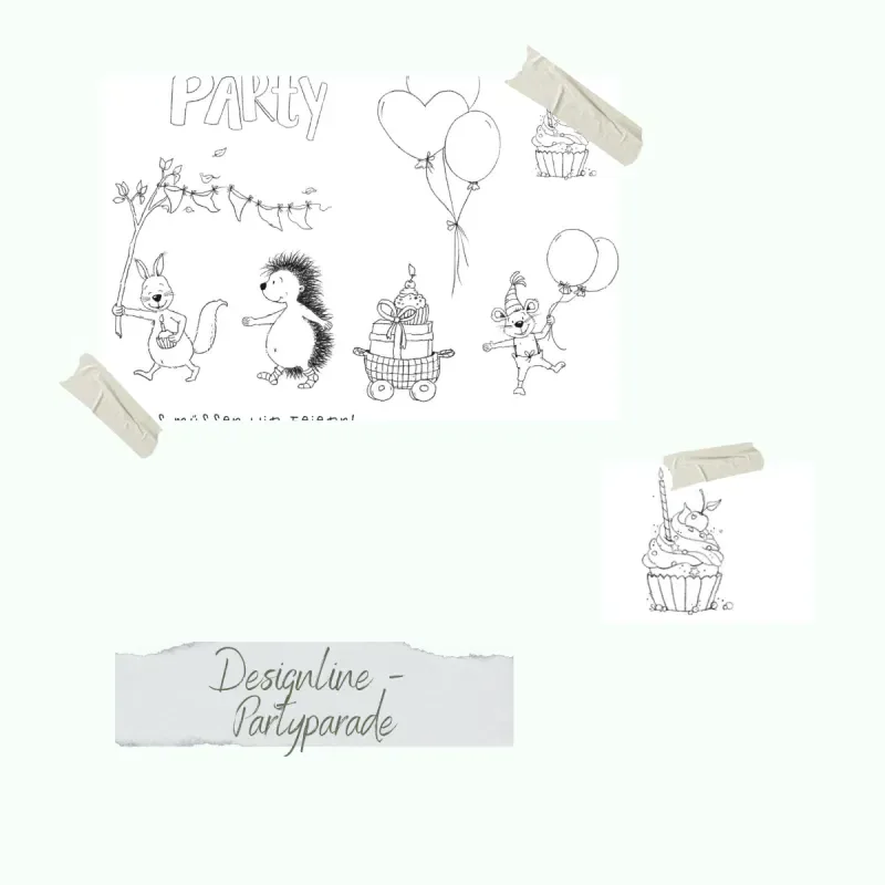 Creative-Depot Stempelset - Designline - Partyparade