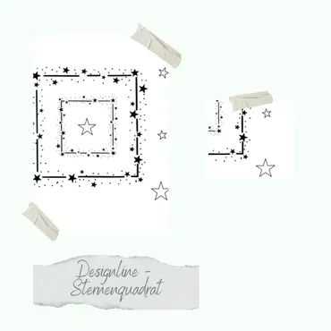 Creative-Depot Stempelset - Designline - Sternenquadrat