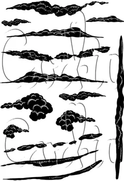 Card-io Winter Skies A7 Clear Stamp Set