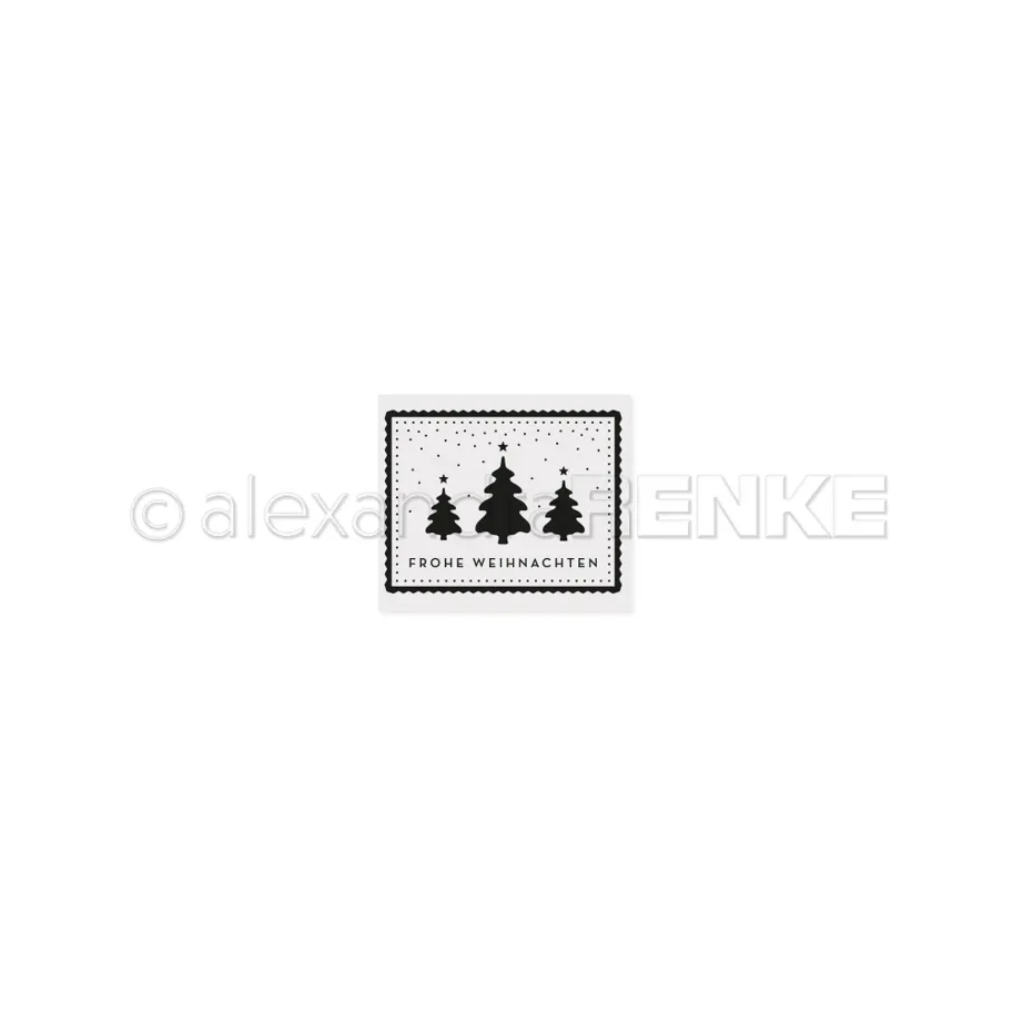 Alexandra Renke Embossing Folder 'Weihnachtstannen'