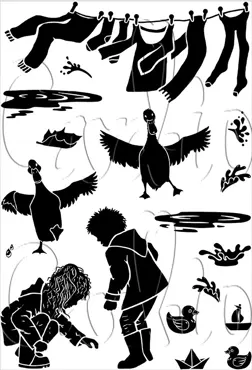 Card-io Making a Splash A6 Clear Stamp Set