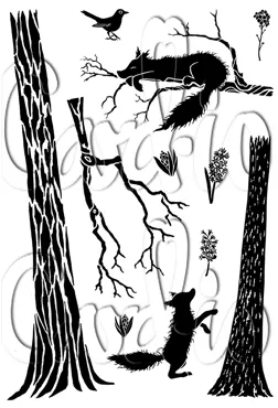 Card-io Hangin' Out A6 Clear Stamp Set