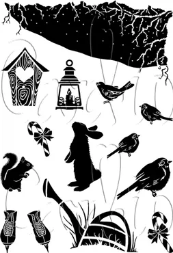 Card-io A6 Clear Stamp Snow Drift