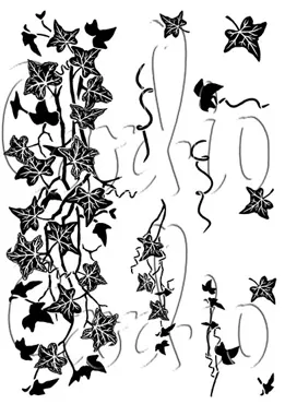 Card-io Ivy Trails A7 Clear Stamp Set