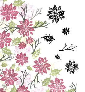Majestix Clear Stamp Set Winter Blooms