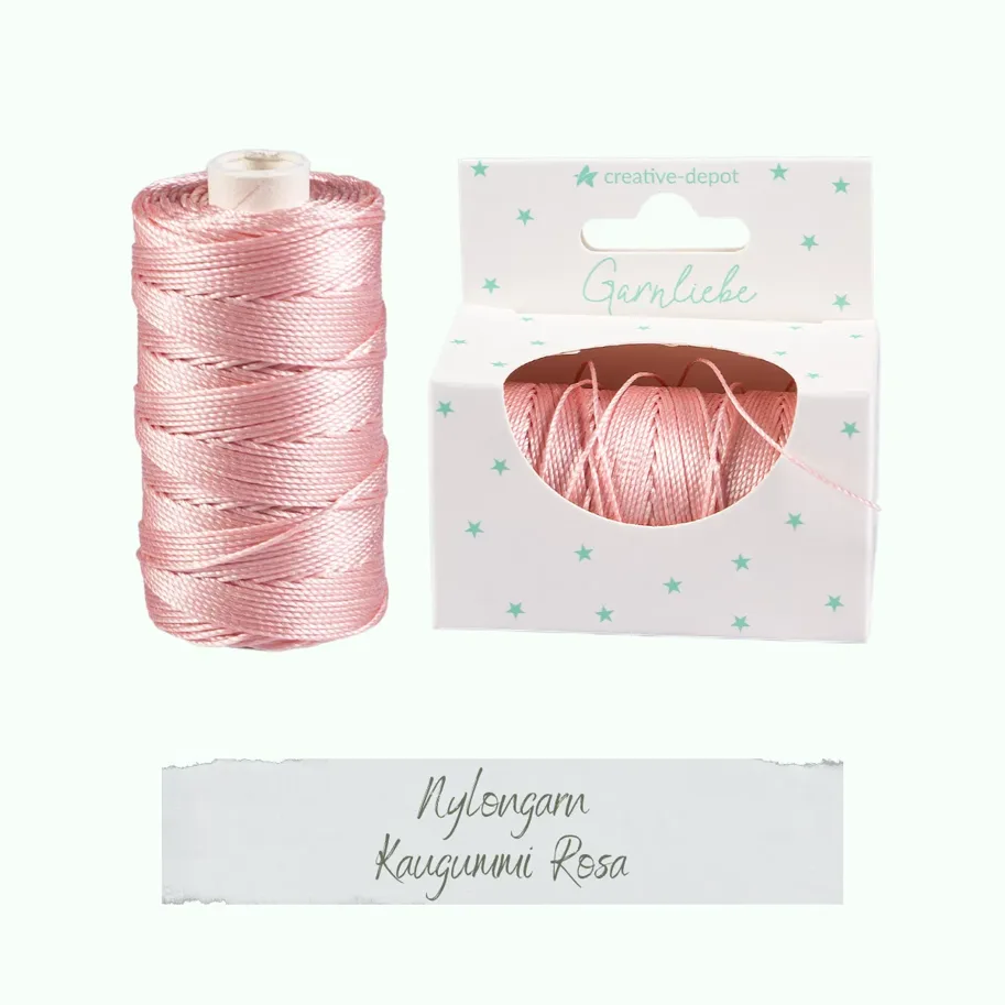 Creative-Depot Nylongarn - Kaugummi Rosa - Garnliebe