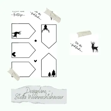 Creative-Depot Stempelset - Designline - Steffis Weihnachtshäuser