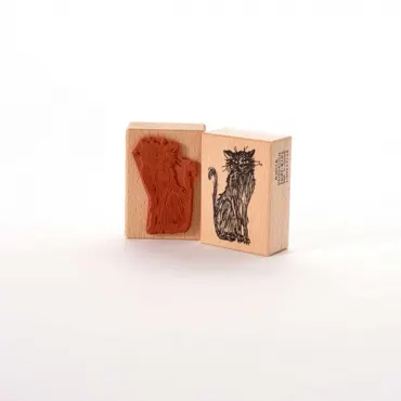 Heindesign Motivstempel Titel: Struppiger Kater