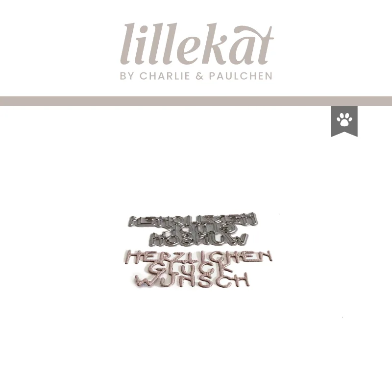 Lillekat by Charlie & Paulchen Stanzform Herzlichen Glückwunsch