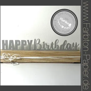 Farbton Papier Stanze "Happy Birthday" (79)