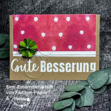 Farbton Papier Stanze "Gute Besserung" (150)