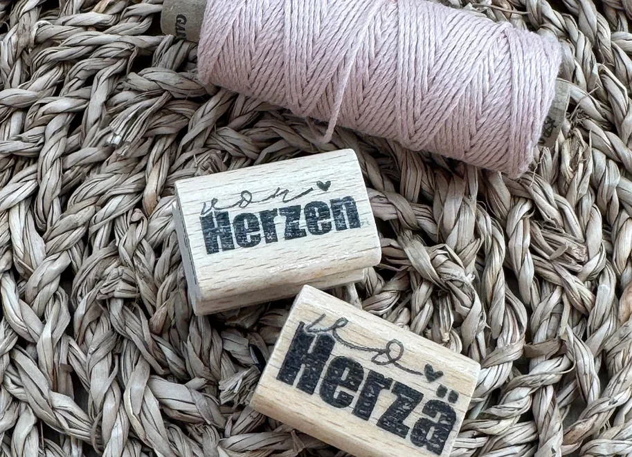 rain4flowers Stempel "von Herzen"