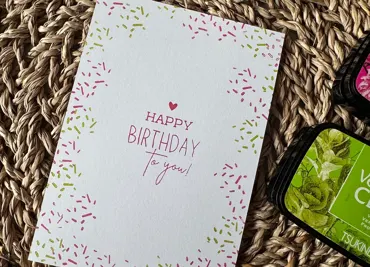 rain4flowers Stempel "Happy Birthday to you"