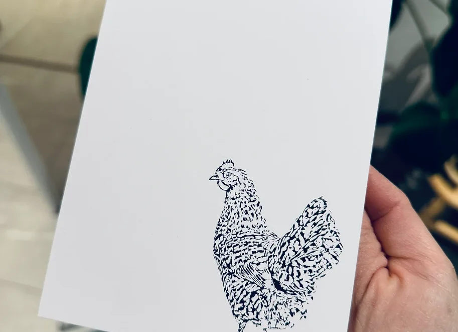 rain4flowers Stempel Huhn