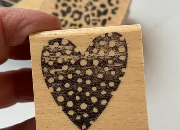 rain4flowers Stempel Herz getupft