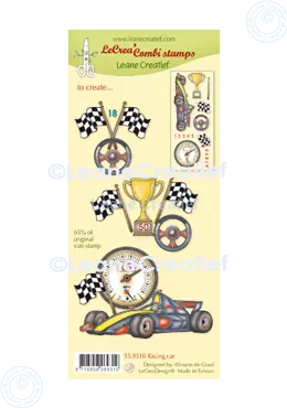 LeCreaDesign® LeCreaDesign® Silikon Kombi Stempel Rennwagen