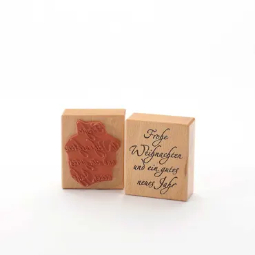 Heindesign Motivstempel Titel: Frohe Weihnachten und ein gutes neues Jahr
