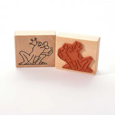 Heindesign Motivstempel Titel: Küss mich Frosch