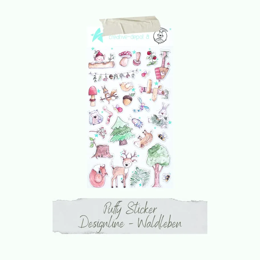 Creative-Depot Puffy Sticker - Designline - Waldleben