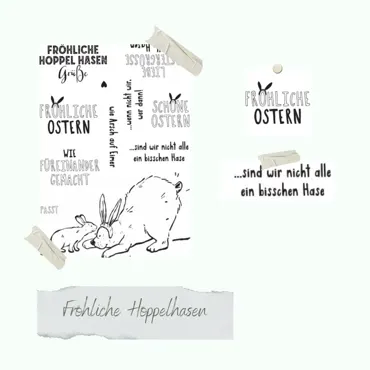Creative-Depot Stempelset - Fröhliche Hoppelhasen