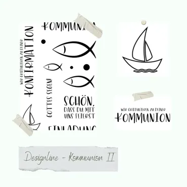 Creative-Depot Stempelset - Designline - Kommunion II