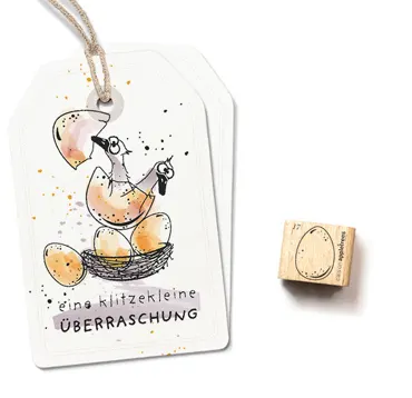 Cats on appletrees Ministempel Osterei 17