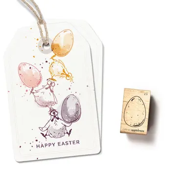 Cats on appletrees Stempel Osterei 15