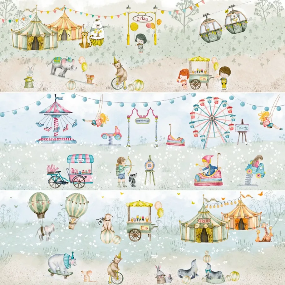 Creative-Depot Designpapier - Designline - Kleine Zirkuswelt