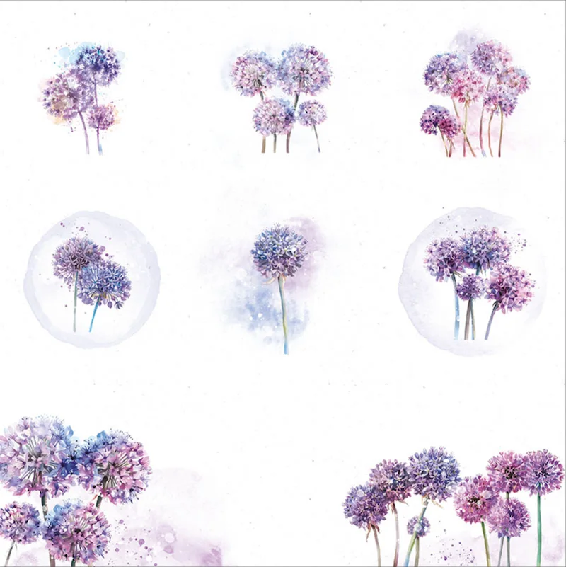 Charlie & Paulchen Design Cardstock Flora – Ausschneidebogen Allium