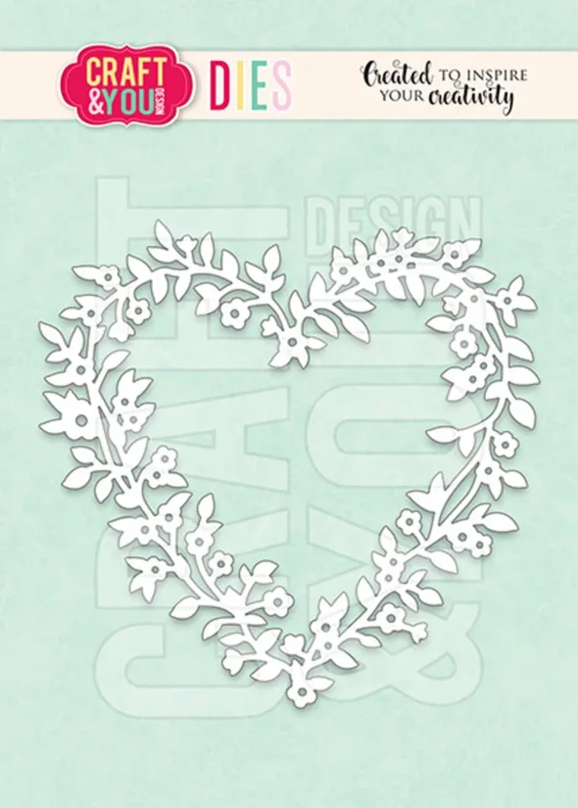 Craft & You Design Flowerheart Frame Dies