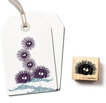 Cats on appletrees Stempel Seeigel Franz