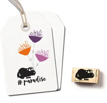 Cats on appletrees Stempel Meerschweinchen Rosemarie