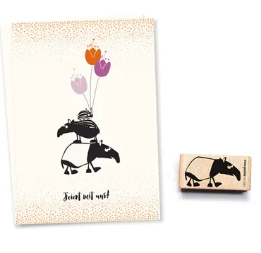 Cats on appletrees Stempel Tapir Gudrun