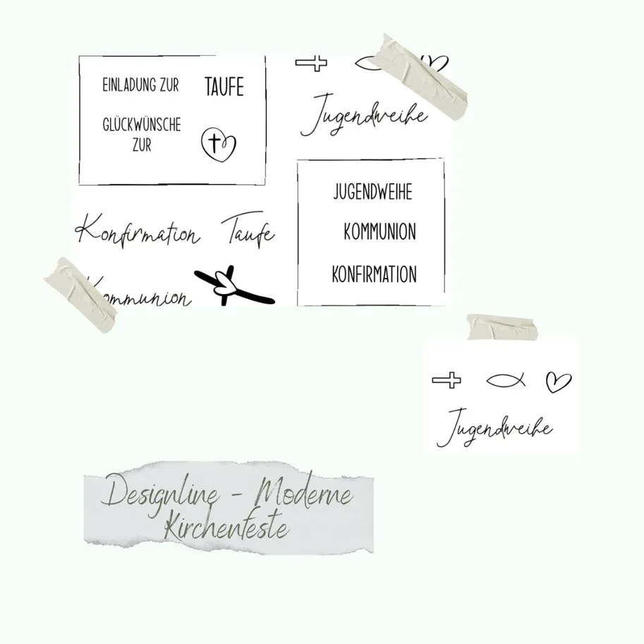 Creative-Depot Stempelset - Designline - Moderne Kirchenfeste