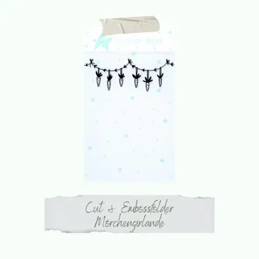 Creative-Depot Prägefolder - Mörchengirlande - 11 x 15,5 cm