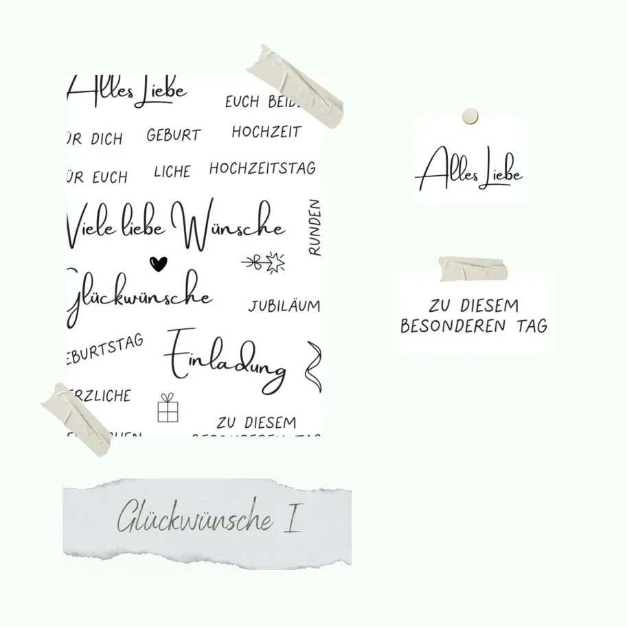 Creative-Depot Stempelset - Glückwünsche I
